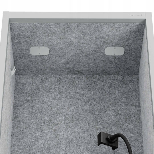 Jan Nowak Cabină Acustică Sally Mentalbox 600 Mm Corp Gri Scaun Gri