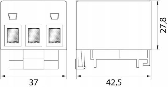 Elektro Plast Electrical Panel Support Rail 48.316