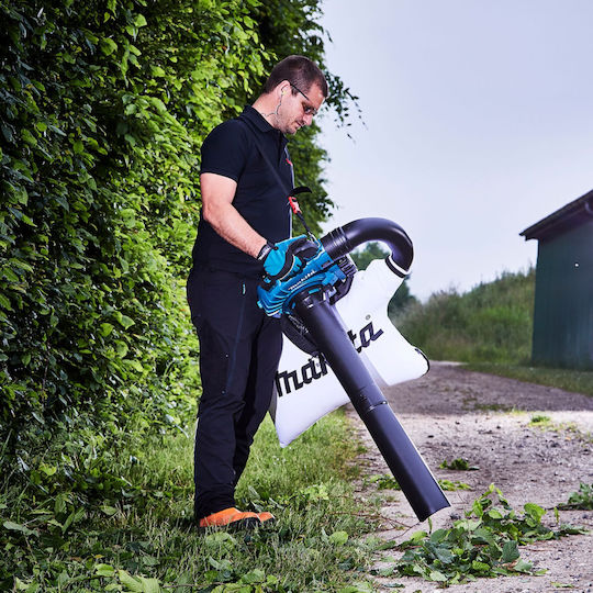 Makita DUB363PG4V Ръчна Духалка / Градинска Прахосмукачка 18V с 2 Батерии и Регулиране на Мощността с Максимална Скорост на Въздуха 234km/h