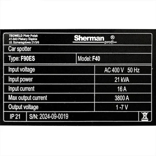 Заваръчен апарат за ремонт на каросерии Car Spotter F40 400v 3800a Sherman