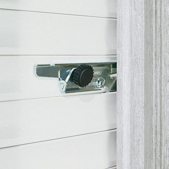 Set de 2 Zăvoare Mecanice Abus Rs97 pentru Obloane Exterioare Rulante, Tubulare, Montare Simplă cu Cleme, Fără Găurire, Nivel de Securitate 2