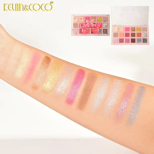 Kevin&Coco Παλέτα με Σκιές Ματιών Matte σε Σκόνη Multicolor