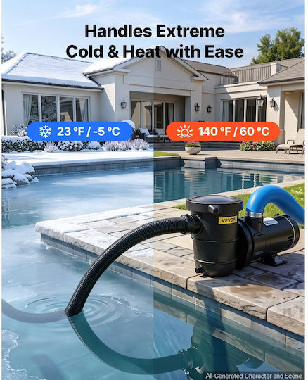 Vevor Heavy-Duty PVC Suction Hose 25 mm x 25 m Clamps Black Xsyg25mm25mwi7iy7001v0
