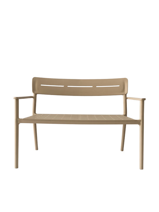 Bancă de exterior din polipropilenă 117x60x83cm
