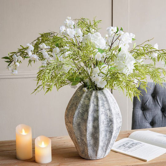 Künstlicher Dekorationszweig Kirschblüte Weiß 98 cm Artekko