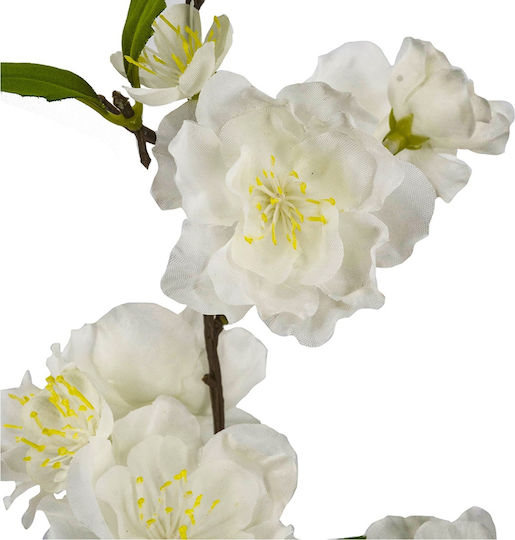 Künstlicher Dekorationszweig Kirschblüte Weiß 98 cm Artekko