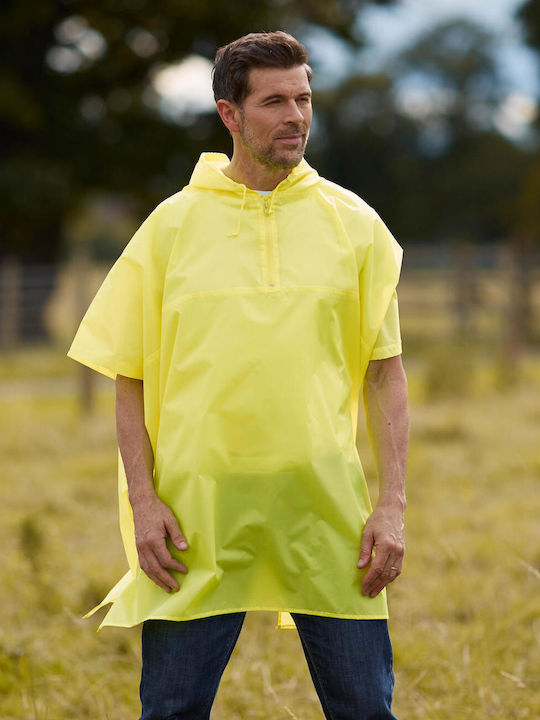 Poncho Impermeabil Yoko Promo cu Glugă Mare Hvs470 Portocaliu