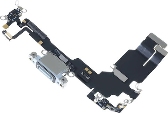 Charging Port Flex Cable Board Iphone 15 Genuine Oem Blue
