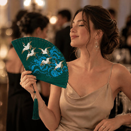 4 Seasons Collection Бамбуково Ветрило Зелено Swan 18 см