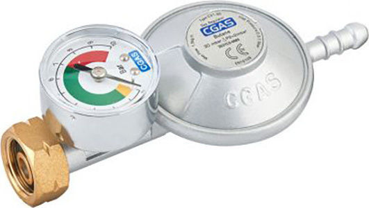 Niederdruck-Gasregler mit Manometer, fester Durchfluss von 1,5 kg/h