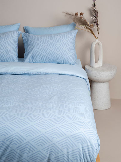Sunshine Feelings Pillowcase Set Blue 50x70cm