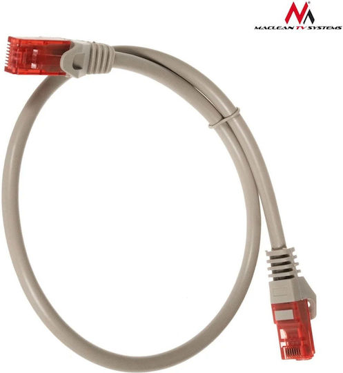 Maclean Energy U/UTP Кат.6 (Gigabit) Мрежов Кабел Ethernet 0.5м Сив