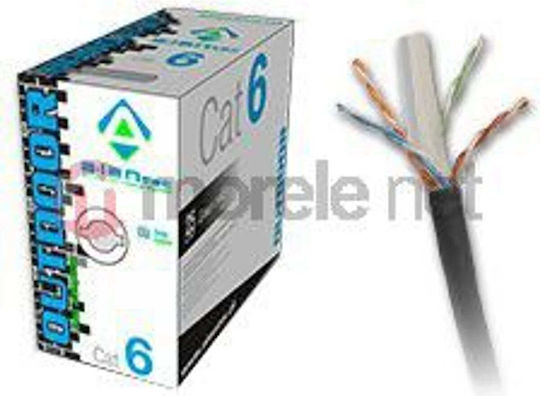 A-LAN U/UTP Cat.6 Gigabit Network Cable Ethernet without Terminated 305m Black