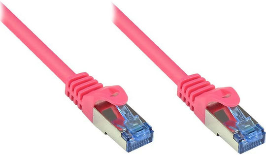 Alcasa S/FTP Cat.6a (Gigabit) Мрежов Кабел Ethernet 0.5м Лилав
