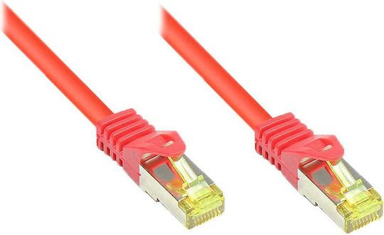Alcasa U/UTP Кат.7 (10Gbps) Мрежов Кабел Ethernet 1.5м Червен