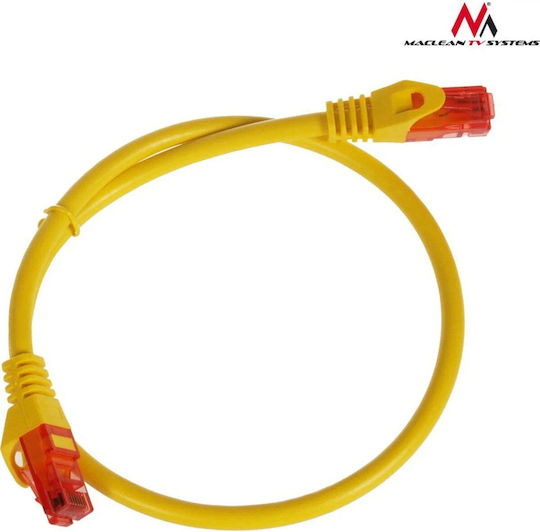 Maclean Energy U/UTP Кат.6 (Gigabit) Мрежов Кабел Ethernet 1м Жълт