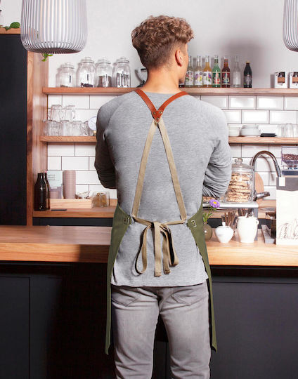 Karlowsky Șorț de Chelner Întreg Bib Apron Gri