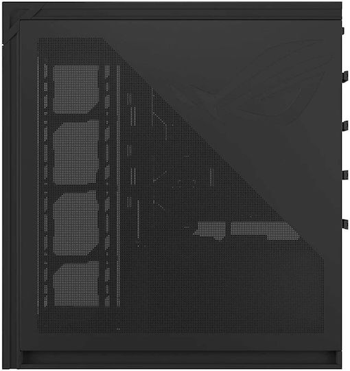 ROG Cronox Gaming Midi Tower Computer Case with Side Window Black