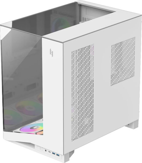 NEX C56 VC WH Gaming Midi Tower Computer Case with Side Window White
