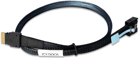 Кабел Icydock Slimsas 4i Към Mcio 4i Кабел Pcie 4.0 0.5m