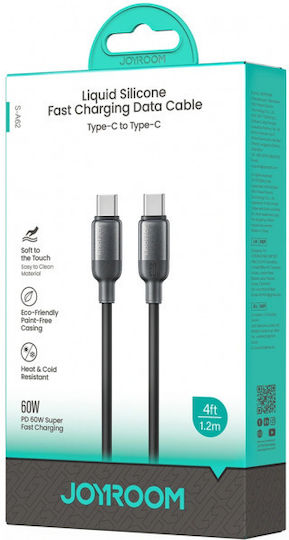 Joyroom Serie Kabel USB-C männlich - USB-C 60W Schwarzes 1.2m S-A62 Lively