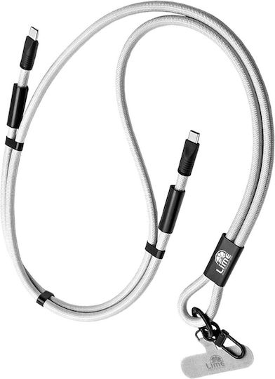 Lime Плетен кабел USB-C мъжки - USB-C 68W Зелен 1.5m