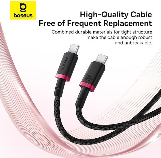 Baseus Dura Series Kabel USB-C männlich - USB-C 100W Rotes 1m P10377803U01-01