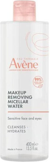Eau Thermale Avène Eau Micellaire Demaquillante Micellar Water Face & Eye Makeup Remover with Moisturizing & Soothing Action 400ml