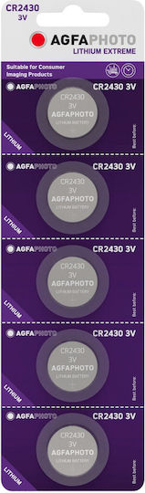 AgfaPhoto Extreme Batterien Lithium für Uhren CR2430 3V 5Stück