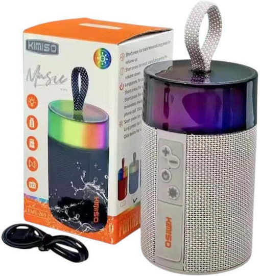 KMS-269 Bluetooth Speaker 7W with Radio and Battery Life up to 3 Hours Multicolour
