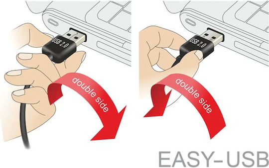 DeLock Regular USB 2.0 to Micro USB Cable Black 3m 83857 1 Piece