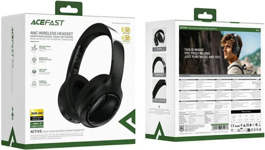 Acefast H5 Ασύρματα / Ενσύρματα Over Ear Ακουστικά Milky White