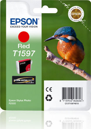 Epson T1597 Original InkJet Printer Ink Red (C13T15974010)