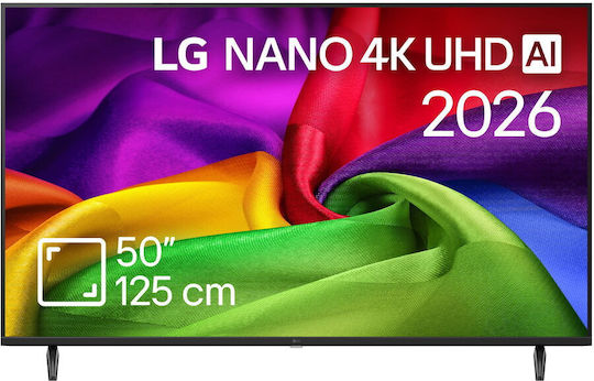 LG Smart TV 50" 4K UHD LED NanoCell AI NU80 HDR (2026) 50NU800B3LC