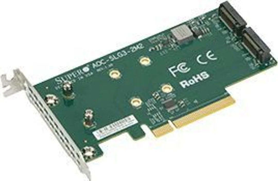Supermicro Karte PCIe in Port M.2
