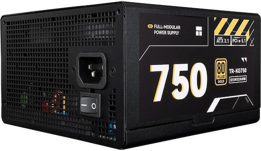 Thermalright 750W Μαύρο Τροφοδοτικό Υπολογιστή Full Modular 80 Plus Gold (TR-KG750-sleeved)