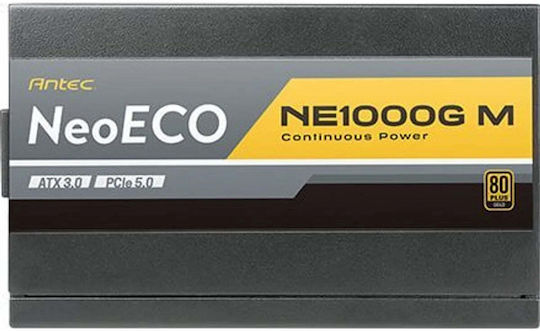 Antec NE1000G M ATX 3.0 1000W Black Computer Power Supply Full Modular 80 Plus Gold