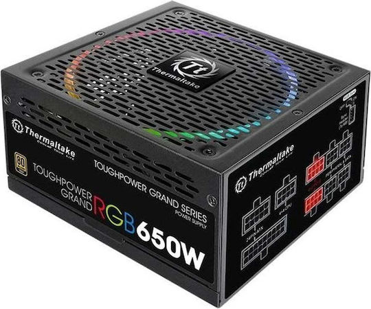 Thermaltake Toughpower Grand RGB Sync Edition US 650W Μαύρο Τροφοδοτικό Υπολογιστή Full Modular 80 Plus Gold