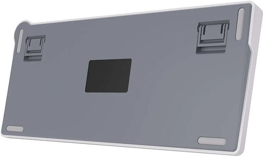 Royal Kludge RK N80 Wireless Gaming Mechanical Keyboard 75% with Custom Red switches and RGB lighting (English US) Gray