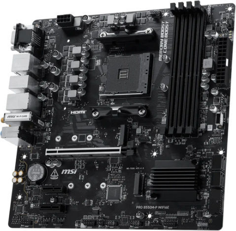 Pro B550M-P WIFI6E Motherboard Micro ATX with AMD AM4 Socket 7C95-202R