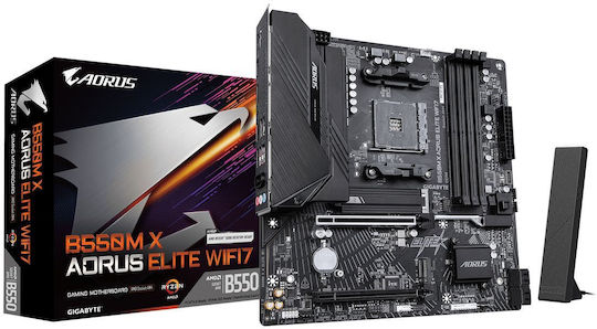 B550M X Aorus Elite WIFI7 Motherboard Micro ATX με AMD AM4 Socket