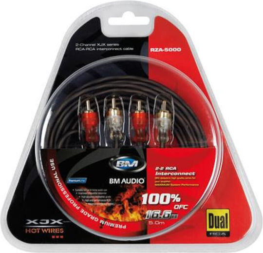 Lampa Rza5000 Кабел RCA мъжки - RCA мъжки 5м