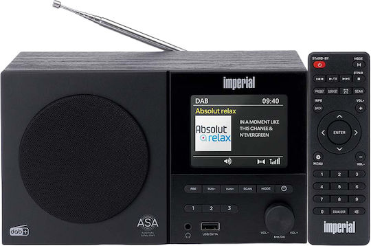 Imperial Dabman Επιτραπέζιο Ραδιόφωνο DAB+ με Bluetooth και USB Μαύρο