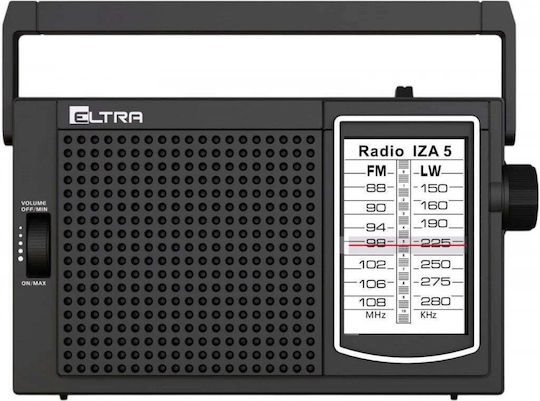 Eltra IZA-5 Επιτραπέζιο Ραδιόφωνο Μαύρο