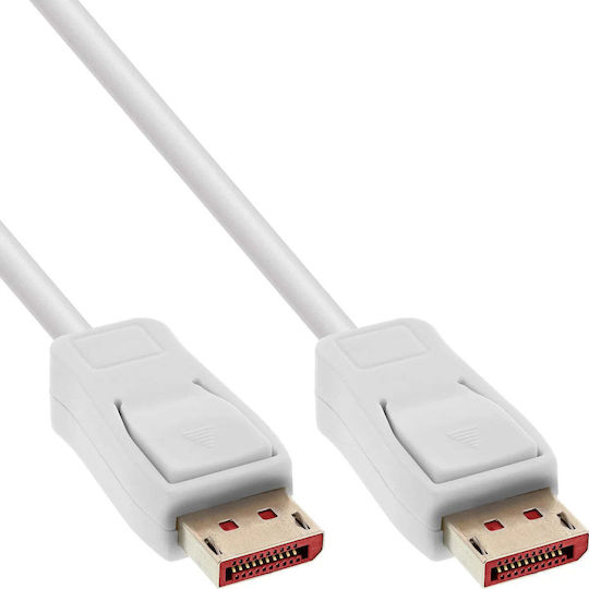 InLine Кабел DisplayPort мъжки - DisplayPort мъжки 5m Бял