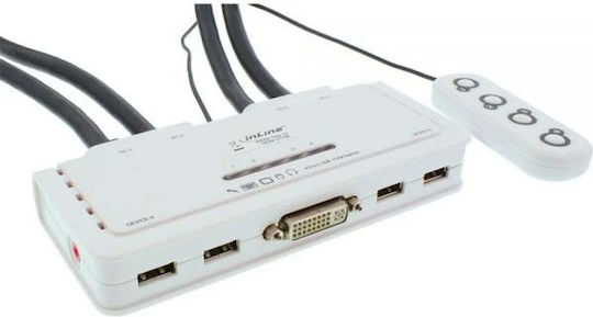 InLine 61614I KVM & Data Switch with USB / USB 2.0 / Audio
