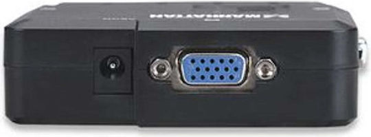 Manhattan 151252 KVM & Data Switch με Audio / USB 2.0 / VGA