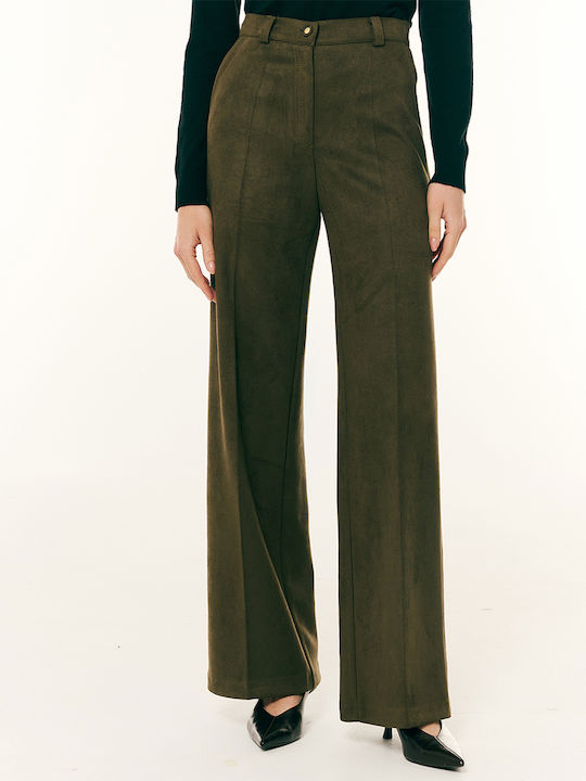 Forel Women's Fabric Trousers Olive