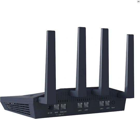 Flint 2 (GL-MT6000) Wireless Network Router Wi‑Fi 6 with 5 Ethernet LAN Connections 2.5 Gigabit