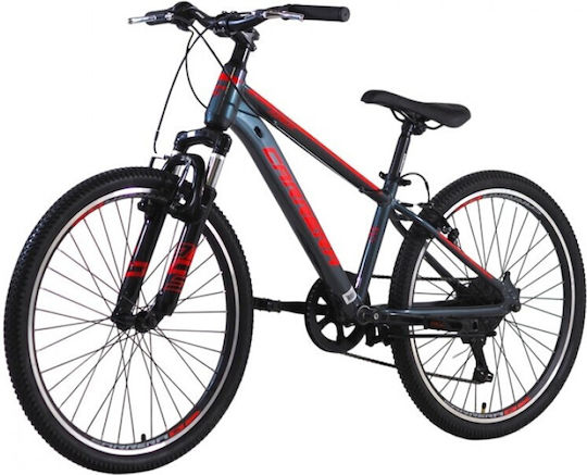 Carrera 24" Παιδικό Mountain Bike με Σκελετό Αλουμινίου Γκρι